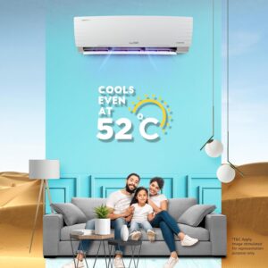 Lloyd 1.5 Ton 3 Star Inverter Split AC (5 in 1 Convertible, Copper, Anti-Viral + PM 2.5 Filter, 2025 Model, White with Chrome Deco Strip, WIFI)